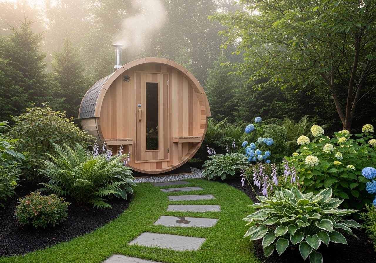 Spa Team Sauna Outdoor Barrel
