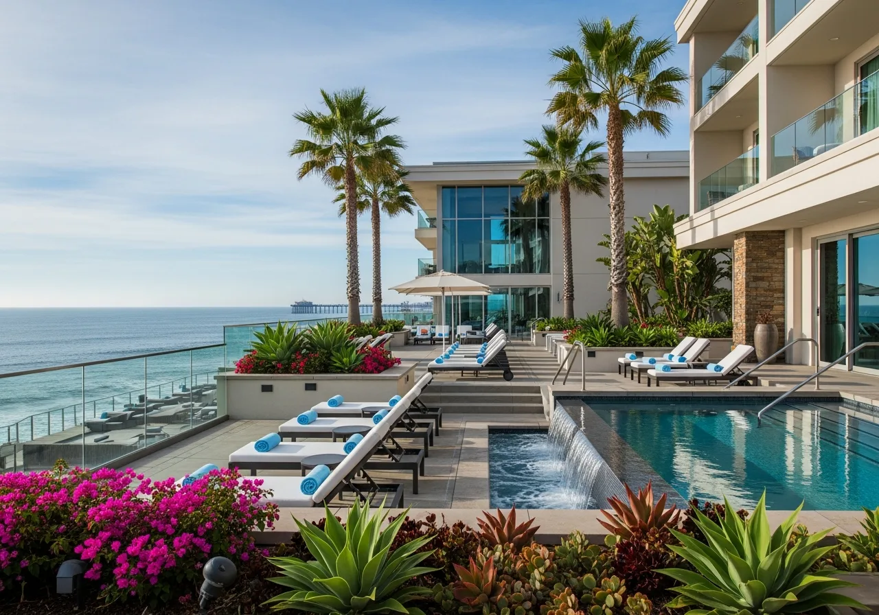 Hyatt Huntington Beach wellness center designed and equipped by Spa Team International